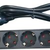 NaviaTec PDU (Power Distribution Unit) sa 4x Schuko priključaka, kabel Schuko, 10"