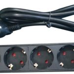 NaviaTec PDU (Power Distribution Unit) sa 4x Schuko priključaka, kabel Schuko, 10"