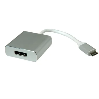 Roline adapter USB-C - DisplayPort v1.2, M/F, 0.1m