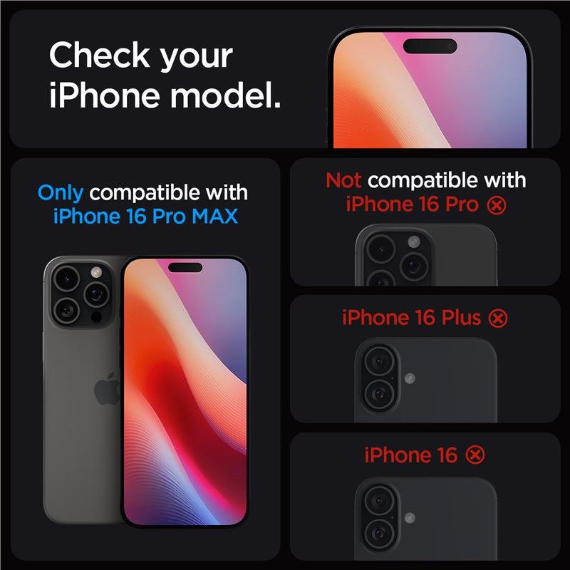 Spigen Glass tR EZ Fit 2 Pack, transparency - iPhone 17/16 Pro Max (AGL07907)