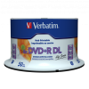 DVD+R DL Verbatim 8.5GB 8× Wide PRINTABLE (No-ID) 50 pack spindle
