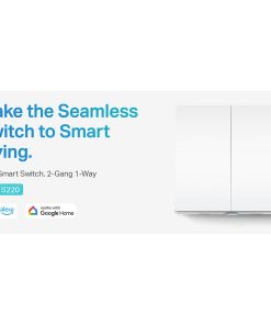 TP-Link Tapo Smart zidni prekidač za svijetlo, dva prekidača, glasovna kontrola (Alexa & Google Assistant)