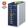 Planet Industrial L2 8-Port 10 100 1000T 2-Port 100 1000X SFP 2-Port 10G SFP Managed Ethernet Switch (-40~75 degrees C)