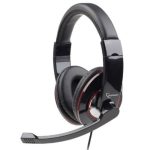 Gembird USB stereo headset, glossy black