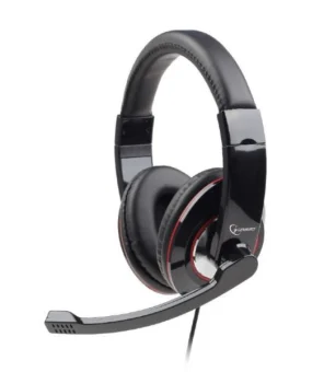 Gembird USB stereo headset, glossy black