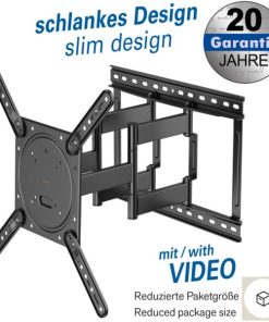 Transmedia SSwivel TV Bracket, 23" - 75", up to 45kg