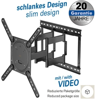 Transmedia SSwivel TV Bracket, 23" - 75", up to 45kg