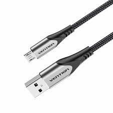 Vention Cotton Braided USB 2.0 A Male to Micro-B Male 2A Cable 1M