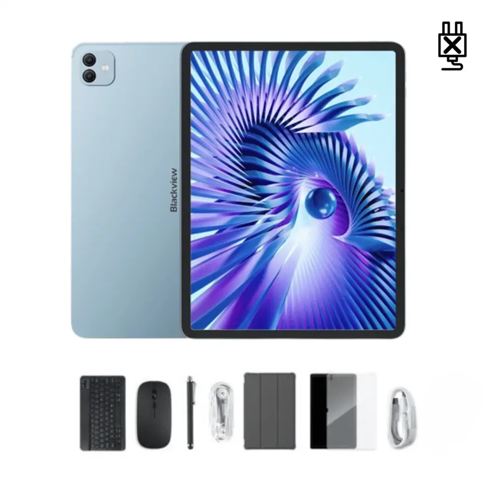 BLACKVIEW Tablet Link 8 WiFi, 12/256 GB, 12.7" HD (2160×1600) IPS, 13MP/18MP, DokeOS P 4.2 + gratis preklopna torbica, stylus pen, tipkovnica, miš, 3.5mm slušalice, zaštitna folija, bez adaptera, plav