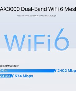 TP-Link AX3000 Deco X50-Outdoor, Dual-Band Mesh Wi-Fi 6, 574Mbps/2402Mbps (2.4GHz/5GHz), 802.11ax/ac/n/a/b/g, 2×G-LAN, IP65, Deco App