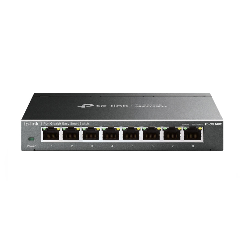 TP-Link 8-port Gigabit Easy Smart preklopnik (Switch), 8×10/100/1000M RJ45 ports, metalno kućište