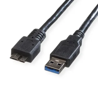 Roline USB3.0 kabel TIP A(M) - Micro B(M), 0.8m, crni