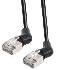 Transmedia CAT6a U FTP Patch Cable 3m black, 360° rotatable