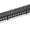 NaviaTec Cat6 Unshielded 24-Port Patch Panel, 1U with keystones