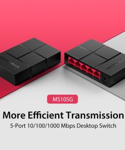 Mercusys 5-port Gigabit mini Desktop preklopnik (Switch), 5×10/100/1000M RJ45 ports, plastično kućište