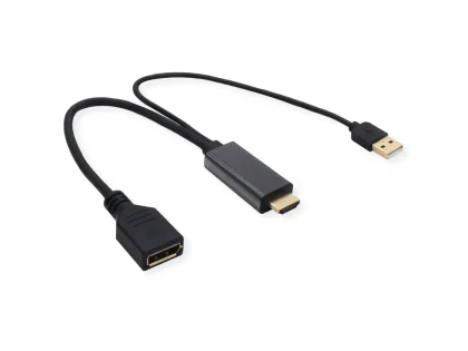 Roline VALUE adapter/kabel v1.2, HDMI M - DP F