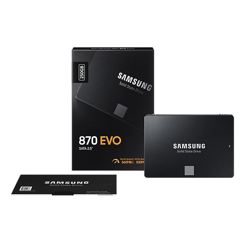 Samsung 870 EVO 2TB SSD, R/W: 560/530MB/s (MZ-77E2T0B/EU)