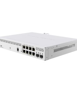 Mikrotik Cloud Smart Switch CSS610-8P-2S+IN, 8×G-LAN PoE-out, 802.3af/at, 2×SFP+ 10G, SwOS, desktop kućište, PSU