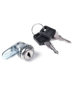 NaviaTec Round lock with long striking plate for floor cabinet side panels