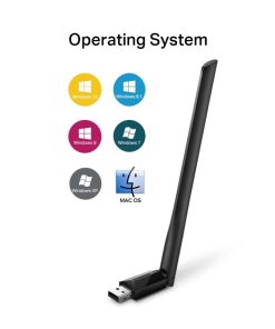 TP-Link AC600 Archer T2U Plus bežični High-Gain Dual-Band USB adapter 200Mbps/433Mbps (2.4GHz/5GHz), 802.11a/b/g/n/ac, 5dBi antena