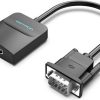 Vention VGA to HDMI Converter with Female Micro USB and Audio Port 0.15M Black