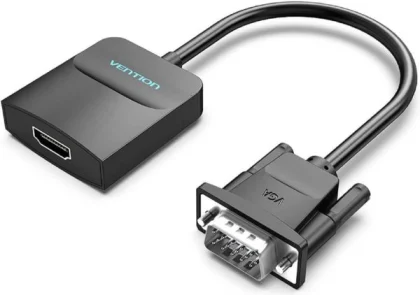 Vention VGA to HDMI Converter with Female Micro USB and Audio Port 0.15M Black