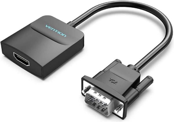 Vention VGA to HDMI Converter with Female Micro USB and Audio Port 0.15M Black