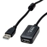 STANDARD USB2.0 aktivni produžni kabel sa ponavljačem, 5.0m, crni