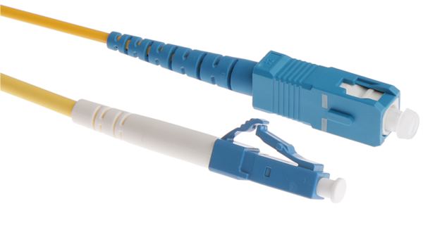 NFO Patch cord, LC UPC-SC UPC, Singlemode 9 125, G.657A2, Simplex, 5m
