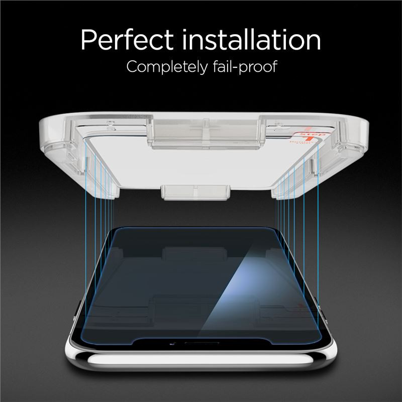 Spigen Glas.tR EZ Fit, zaštitno staklo za telefon - iPhone XR