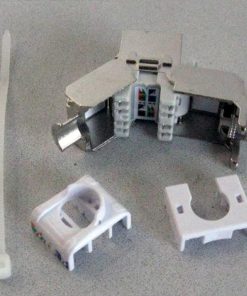 Roline RJ45 Keystone konektor Cat.6/Class E, STP (tool-free), srebrni