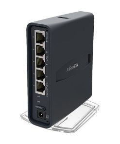 Mikrotik RB952Ui-5ac2nD-TC, hAP ac lite tower, 650MHz CPU, 64MB RAM, 5xLAN, 2.4Ghz 802.11b/g/n/ 5Ghz 802.11ac, USB, PSU, RouterOS L4