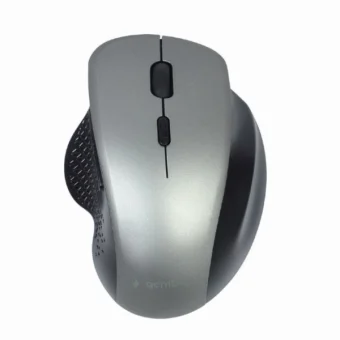 Gembird 6-button wireless optical mouse, black-spacegrey