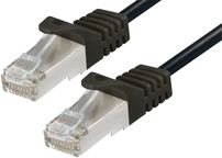 Transmedia CAT6a SFTP Patch Cable 1m black