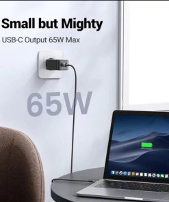 UGREEN GaN II Tech zidni punjač 65W, 1×USB-A/2×USB-C, PD3.0/QC4.0+, crni