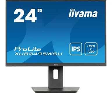 IIYAMA 24" XUB2495WSU-B7 (1920x1200) IPS 16:10, Pivot, 75Hz, 300cd/m2, 1000:1, 4ms, HDMI, DP, Speakers, USB-A 3x, USB-Cx1
