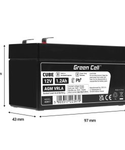Green Cell (AGM17) baterija AGM 12V 1,2Ah