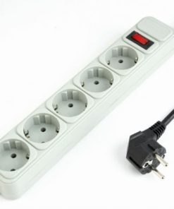 Gembird Surge protector, 5 sockets, 4,5m, white