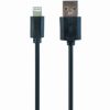 Gembird USB to 8 pin Lightning sync and charging cable, black, 2m