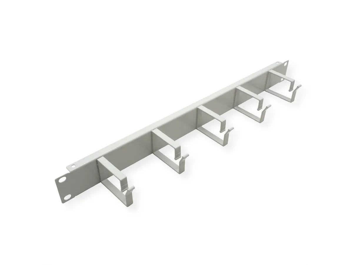 Roline 19" 1U organizator kablova, 5 nosača, sivi