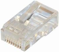 NaviaTec CAT5e unshielded RJ45 modular plug round cable 10pc