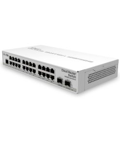 Mikrotik Cloud Router Switch CRS326-24G-2S+IN, 800 MHz CPU, 512MB RAM, 24xG-LAN, 2xSFP+ cage, RouterOS L5 or SwitchOS (dual boot), desktop kućište, PSU
