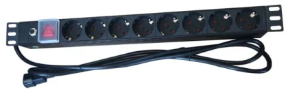 NaviaTec PDU (Power Distribution Unit) sa 8x Schuko priključaka, kabel C14, 19"