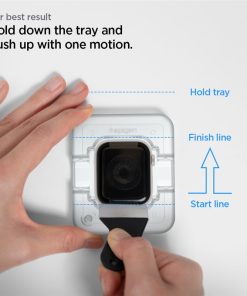 Spigen ProFlex EZ Fit, zaštitno staklo za Apple pametni sat, 2 kom + okvir za poravnanje - Apple Watch 9/8/7 41mm (AFL04052)