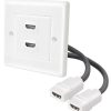Transmedia HDMI Socket with 2 HDMI ports
