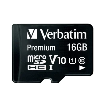 Verbatim memorijska kartica Premium Micro SDHC 16GB Class 10 + adapter