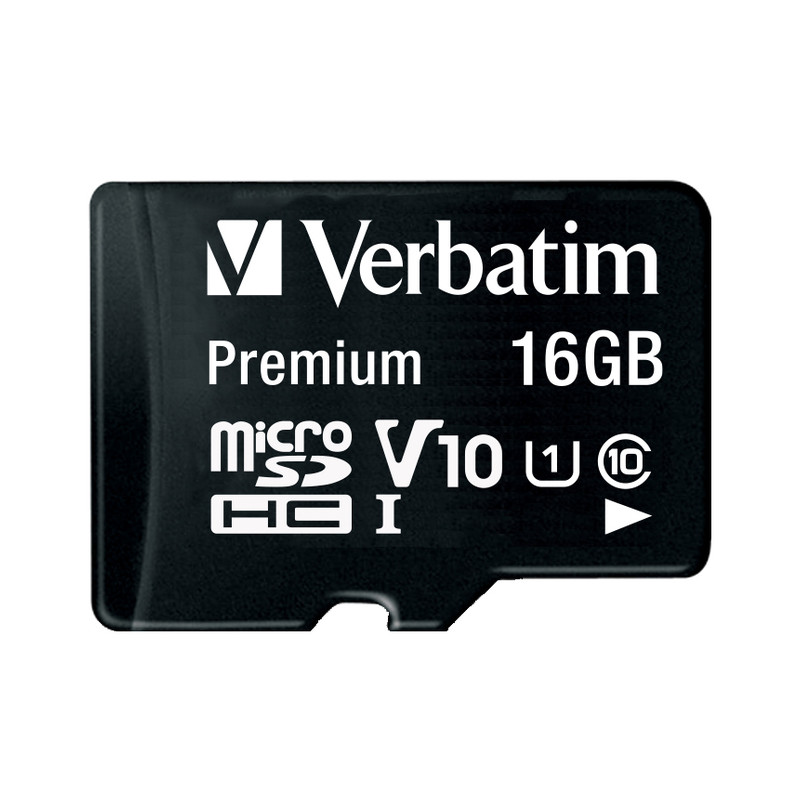 Verbatim memorijska kartica Premium Micro SDHC 16GB Class 10 + adapter