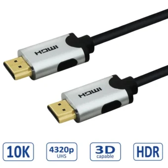 Roline VALUE HDMI 10K Ultra High Speed kabel v2.1, M/M, crni, 1.0m