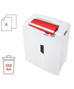 HSM shredstar X6pro uništavač dokumenata + CD medija, trakasti i poprečni rez, 2×15mm, razina sigurnosti E-2/F-2/O-1/P-5/T-2, kapacitet 20l