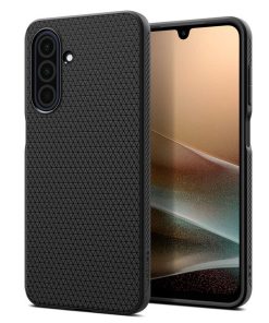 Spigen Liquid Air, matte black - Samsung Galaxy A26 5G